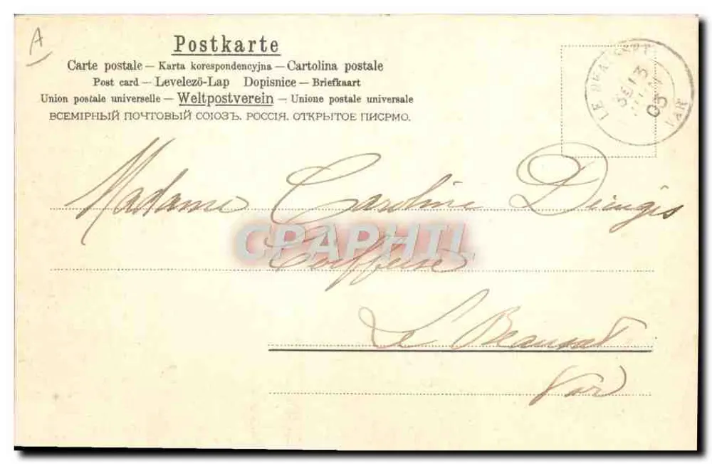 Fada borboleta — A.B.M. B. N° 1044 — editor A.B.M. B. - Verso