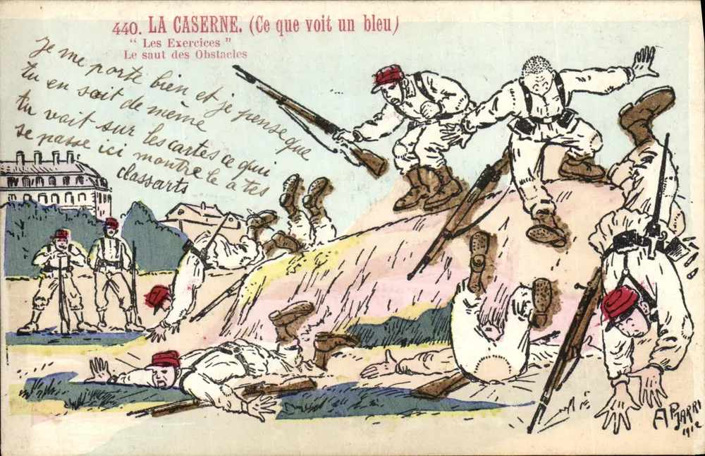 Die Kasematte — Die Übungen (Was ein Neuling sieht) — A. Baram, n°440 - Vorderseite