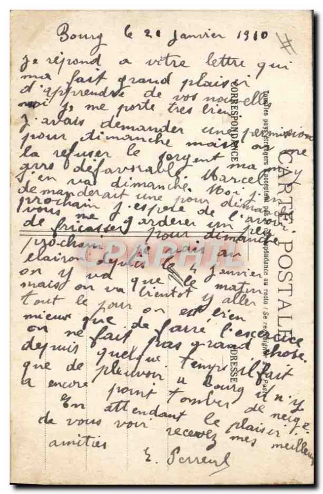 Soldaten auf Urlaub — Erster Urlaub !! — E. R. PARIS (Modell angemeldet, Nr. 14.877) — MILITÄRLEBEN - Rückseite