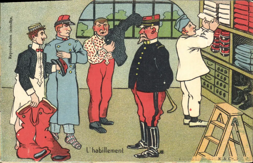 Die Kleidung — Serie K & C. — Verleger K & C. (Rückseite) - Vorderseite