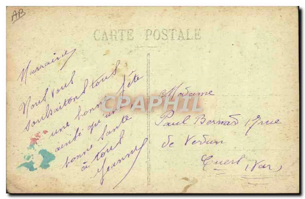 Eine Hochzeit in der Niederen Bretagne — Bretonische Tänze. Die Gavotte — Coll. E. Hamonic, St-B. — N° 4051 - Rückseite