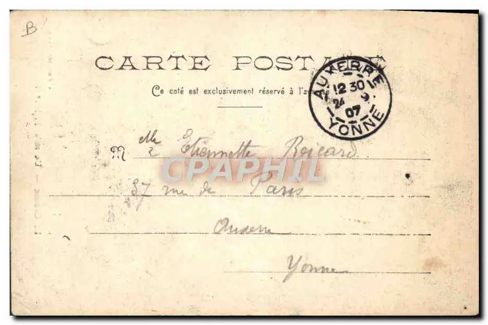 Le Croisic — Um Pescador Rude! — A. Thoret editor, Nantes - Verso