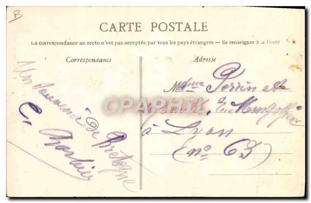 Alte Frau aus der Gegend von Auray — Arland-Nozais, Nantes — n°57 - Rückseite