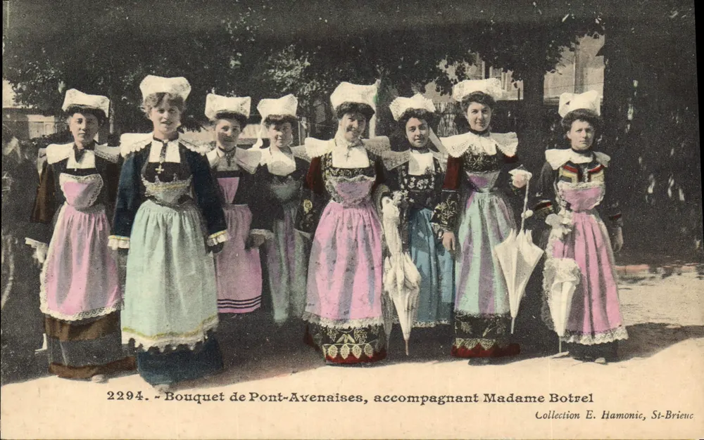 Bouquet de Pont-Avenaises, acompanhando Madame Botrel — Coleção E. Hamonic, St-Brieuc - Frente