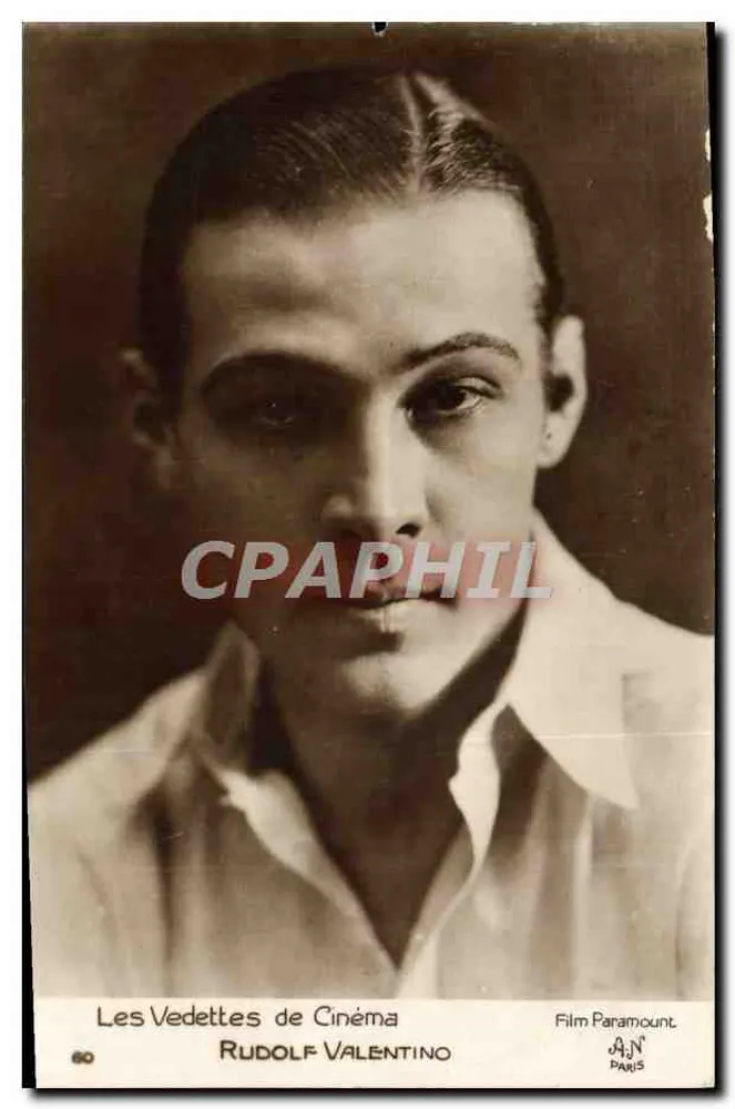 Rudolf Valentino — As Estrelas do Cinema — AJN Paris n°60 - Frente