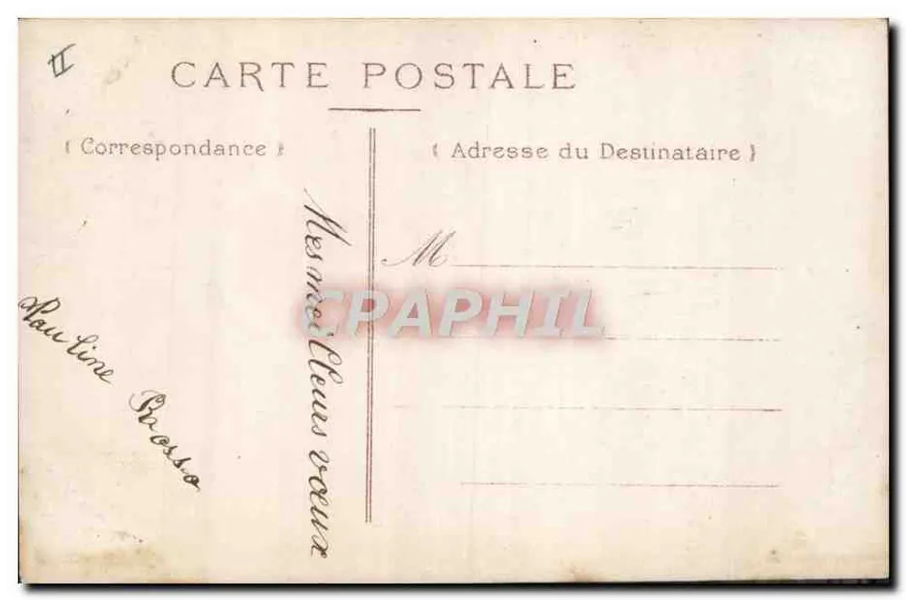 Lächelnde Mädchen mit Telefon — 'ALLO ! ALLO ! Bonne Année' — unbekannter Verlag, n°4055 - Rückseite