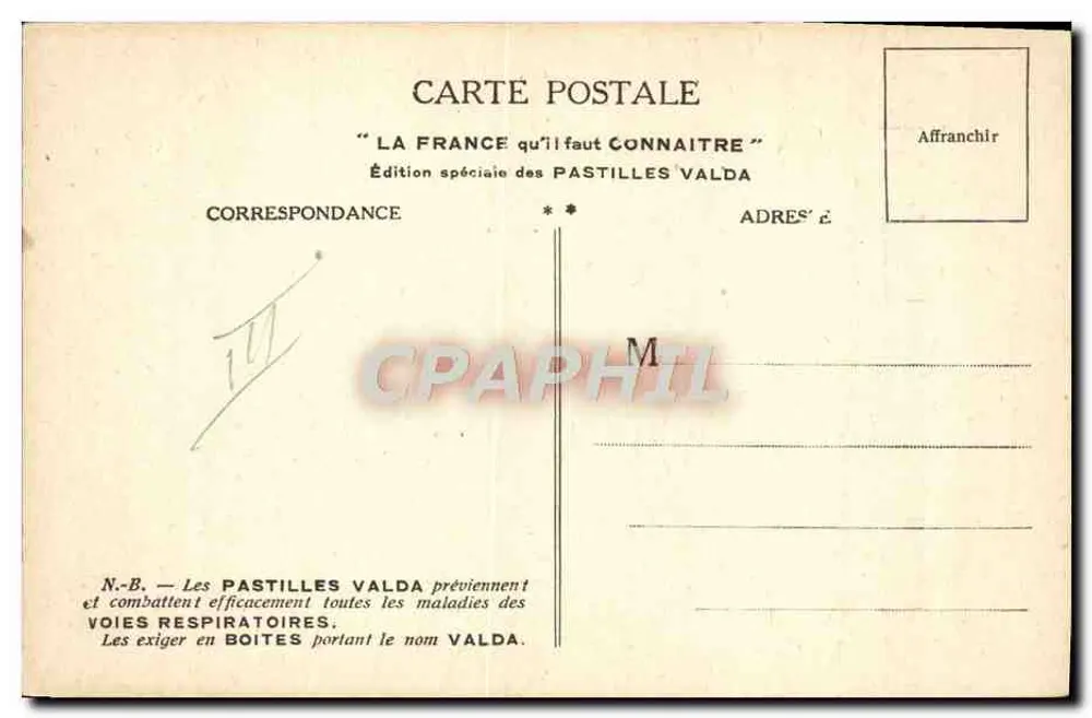 Rennes, Saint-Malo, Fougères, Vitre, Redon — Edição especial Pastilles Valda - Verso