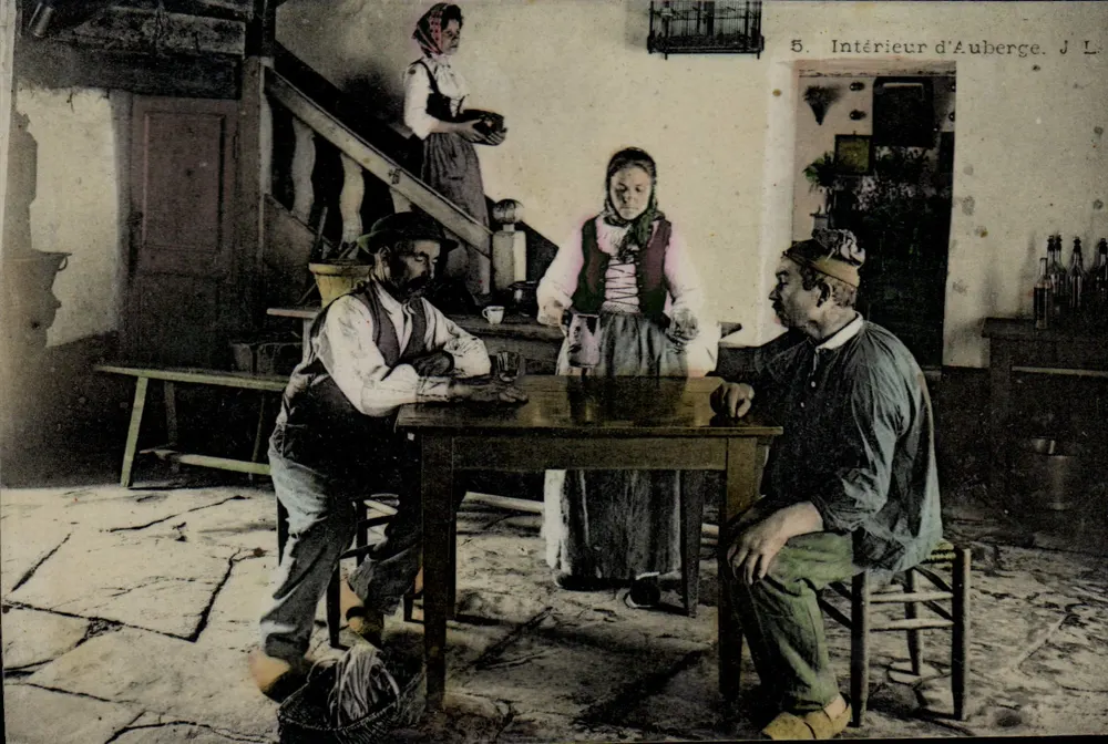 Wnętrze gościnicy — J. L. — wydawca J. L. C. (Le Gui) - Awers