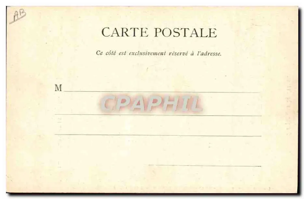 Die Bauern Frankreichs. — Vorbereitungen für den Markt. — Un Mot à La Poste, Paris, Verleger, Serie 122-10 - Rückseite