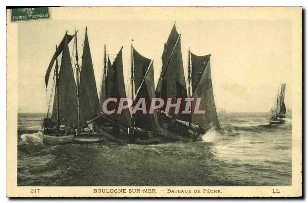 Boulogne-sur-Mer — Fischboote — LL, n° 217 - Vorderseite
