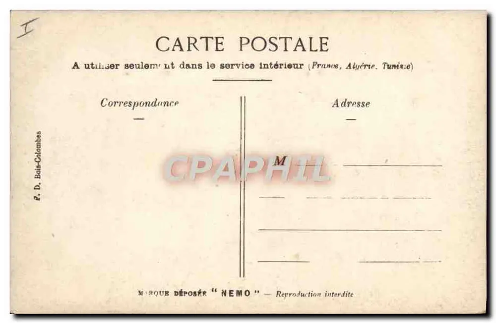 En cape debout à la lame — Nemo - Rückseite