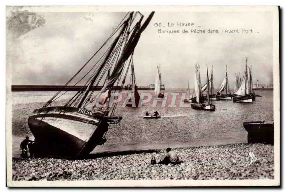 Le Havre — Fischboote im Avant Port — Ausgabe TAL.56 - Vorderseite