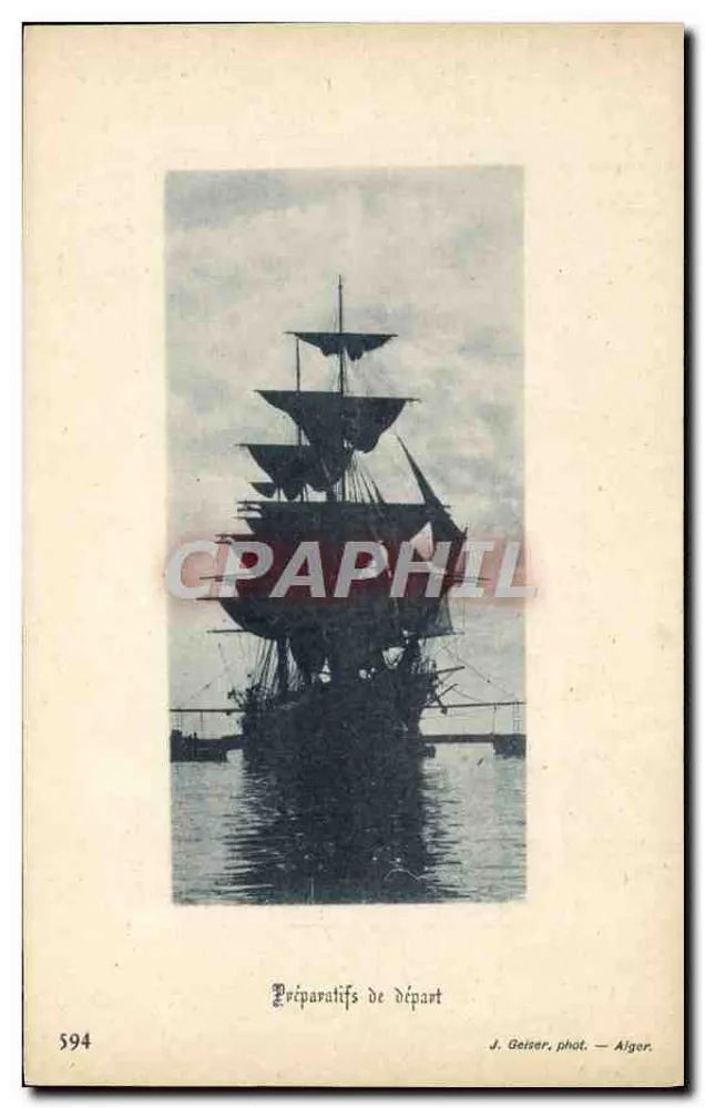 Abreisevorbereitungen — J. Geiser, phot. — Alger - Vorderseite