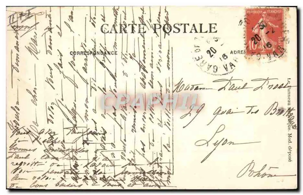 Calme plat — J. Geiser, fot.-Alger, n° 662 - Verso