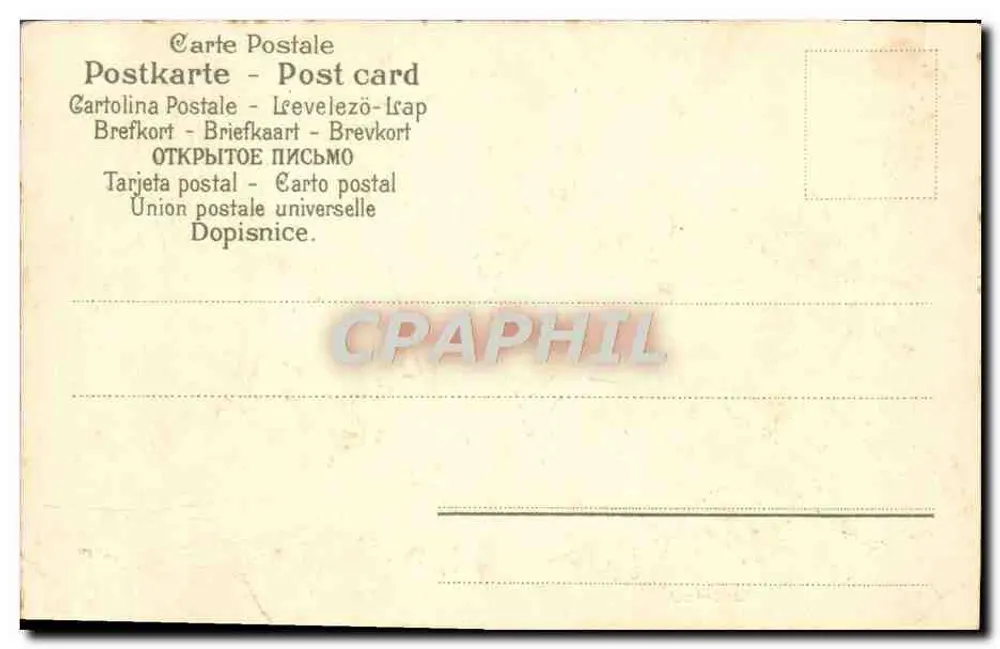 Fleurs de trèfle et de bleuets — bouquet orné d'une étiquette 'Anniversaire' — éditeur 'Serie 205 No. 1578' - Verso