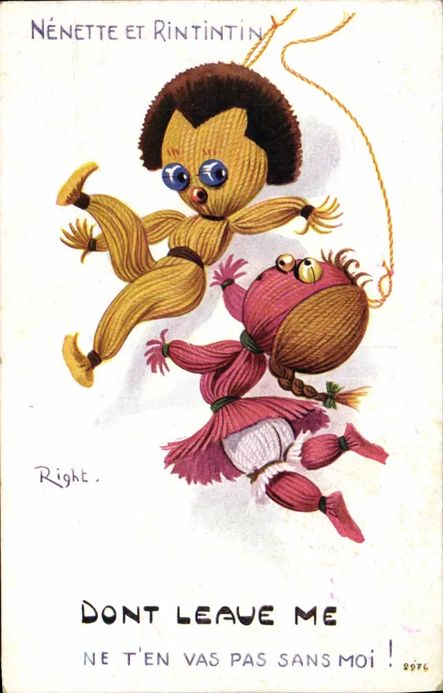 Nénénette und Rintintin — 'VERLASSE MICH NICHT NE T'EN VAS PAS SANS MOI !' — Right, n°2976 - Vorderseite