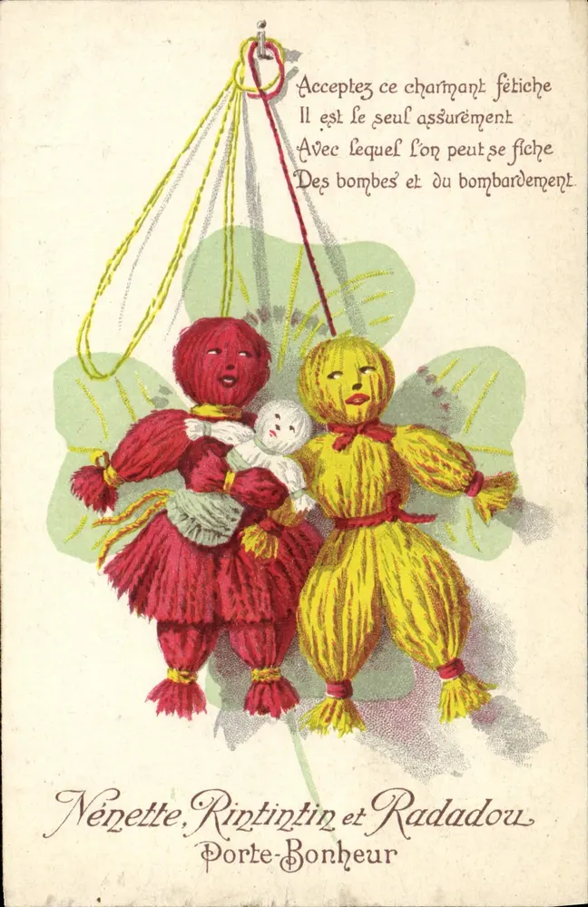 Nénénette, Rintintin und Radadou — Glückwunsch — Verlag R. und Cie, Paris - Vorderseite