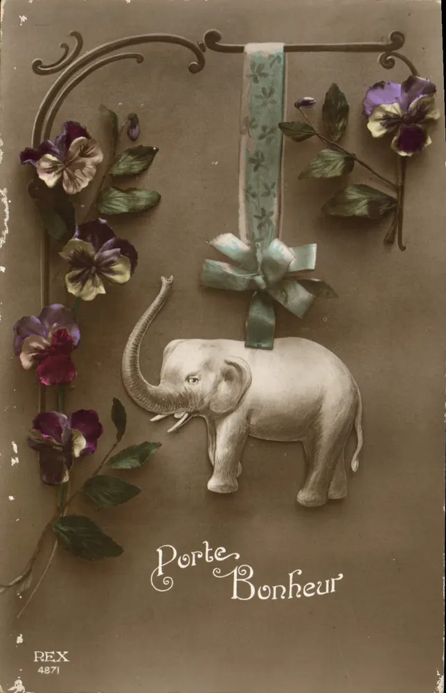 Elefant — Glückstor — REX 4871 - Vorderseite