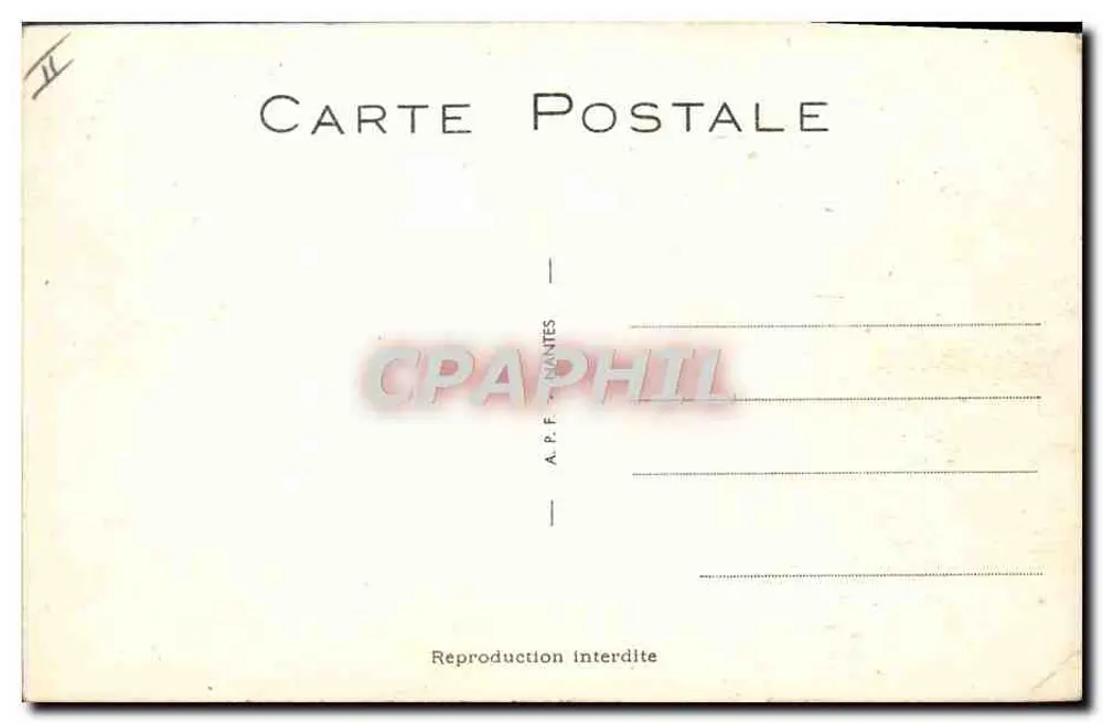 Frühes Rückkommen — Humor — A.P.F. NANTES Nr. 14 - Rückseite