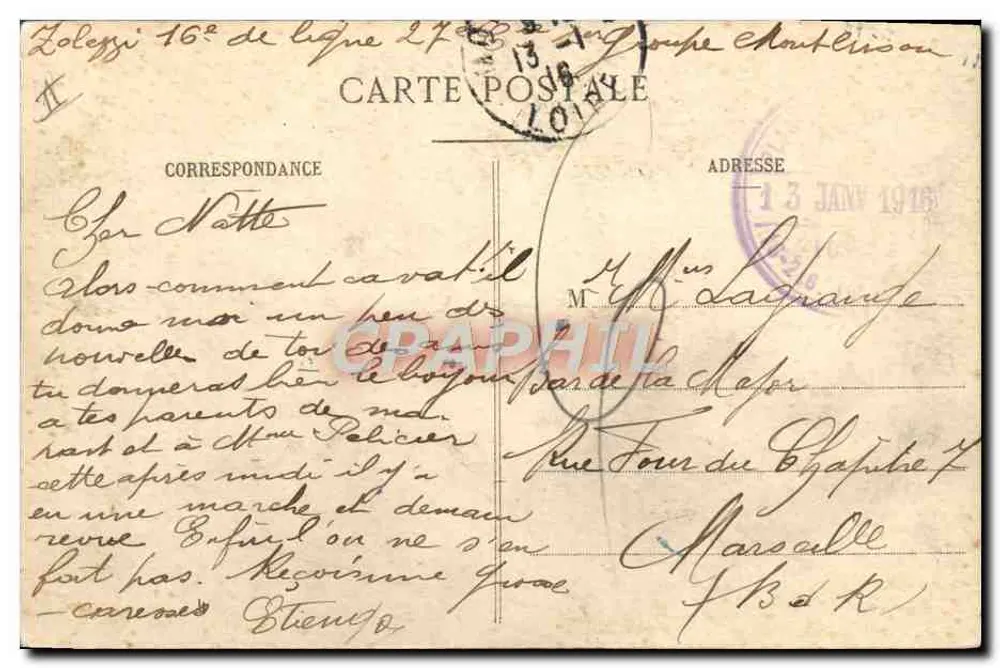 Soldaten beim Üben — Karikatur der militärischen Gymnastik — Verlag: Eugène B. (unterschrieben) — Serie: Versammlung, EA Paris abgegeben - Rückseite