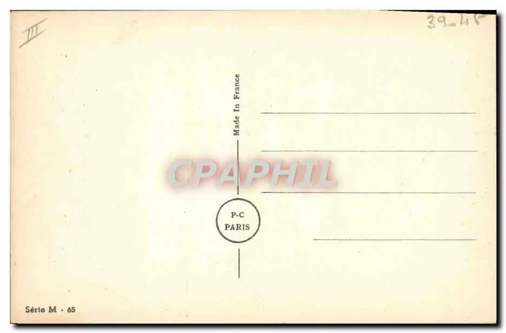 In der Besetzung — Serie M-65 — P-C Paris - Rückseite