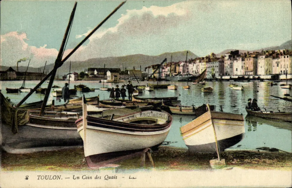 Toulon — Ein Eck des Hafens — L.L. - Vorderseite