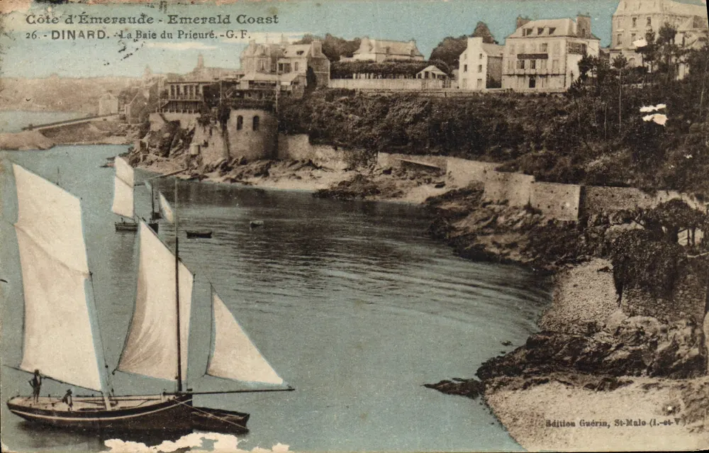 Costa dell'Emeraude - Emerald Coast - La Baia del Prieuré - Dinard - Edizione Guérin, St-Malo (1.-st-V.) - Recto