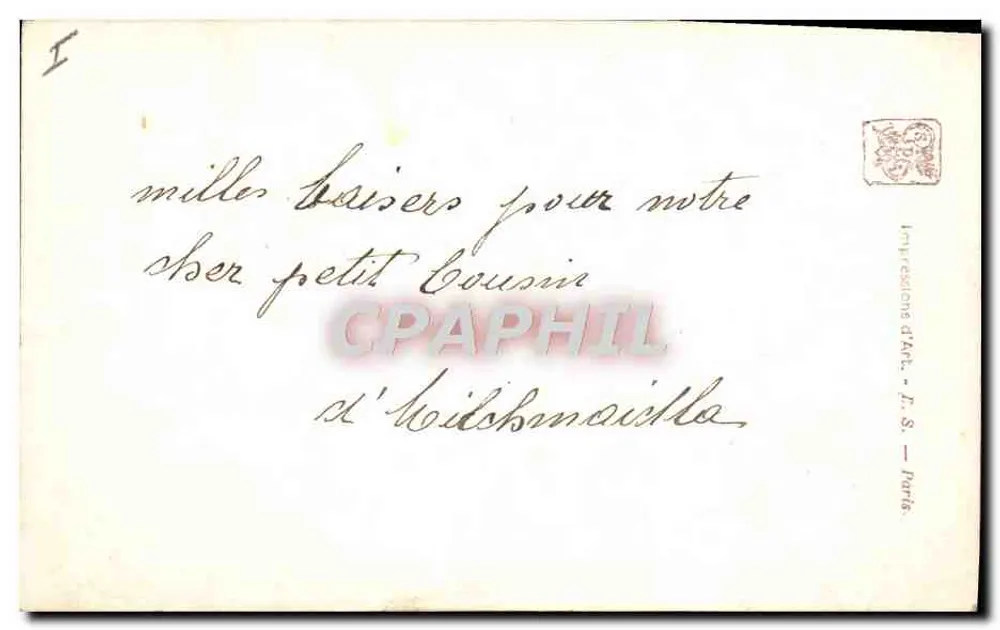 Zwei junge Mädchen und eine Ziege — Paul LERGOY — Salons de Paris, n°253 - Rückseite