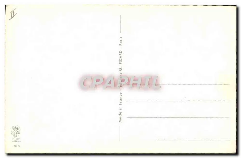 Caricatura de mulher chorando — desenho de CHAP — edição G. Picard, Paris - Verso