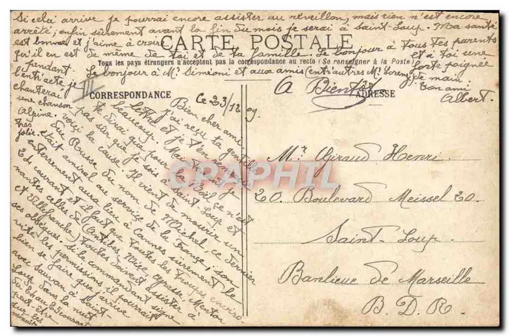 DIE MODERNE ARMEE — 11 Uhr morgens — Im Friseursalon — E. F. PARIS (Geschütztes Modell, Nr. 15/08) - Rückseite