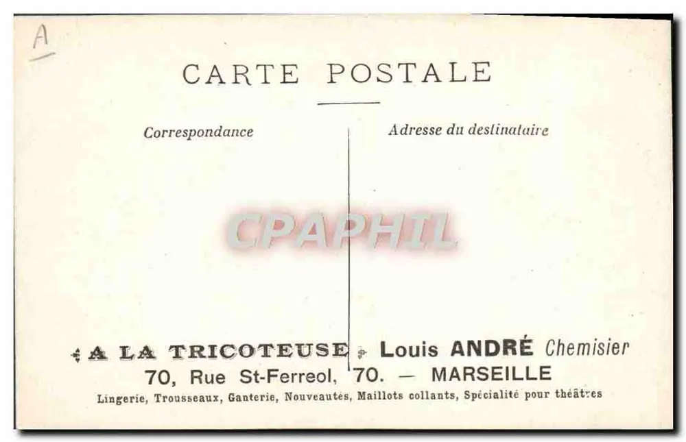 Auf dem Lande — Die Polizeiwache am Lager — Verlag: A la Tricoteuse, Marseille - Rückseite