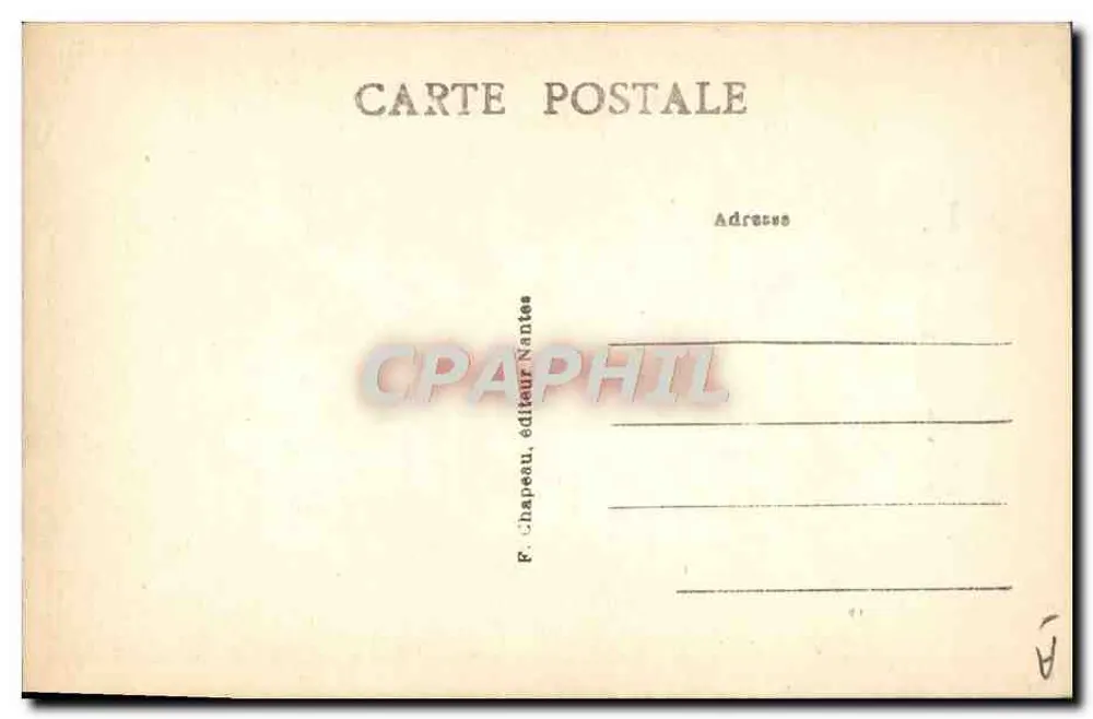 Frauen von ESCOUBLAC (Loire-Inf.) — um 1840 — F. Chapeau, Verlag Nantes - Rückseite