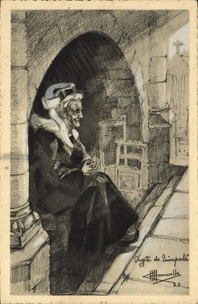 Kapel van Quimperlé — tekening van Charles Homualk — n°11 - Voorkant