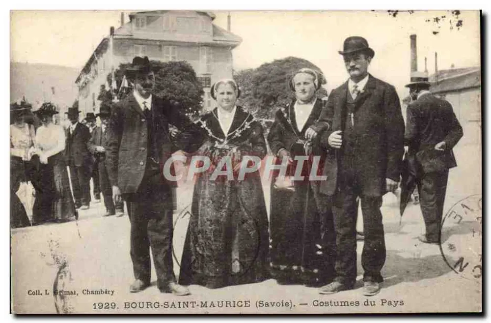 Bourg-Saint-Maurice (Savoie) — Trachten des Landes — Coll. L. Grimal, Chambéry - Vorderseite