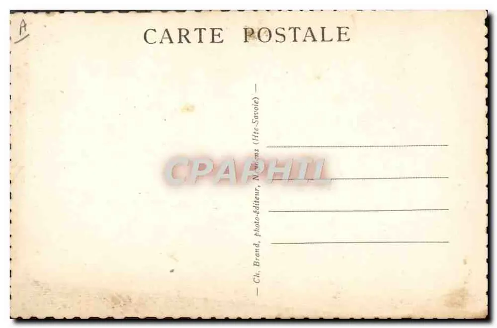 Ramoneiros Savoyards — série 3030 — Ch. Brand, Névisme (Hts-Savote) - Verso