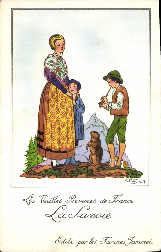 A Savóia — As Velhas Províncias da França — Editado pelas Farinas Jammet - Frente