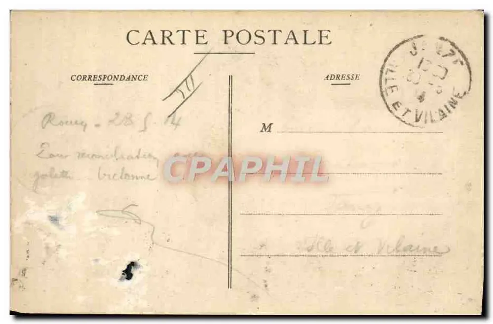 A galette de sarrasin dos colhedores — C. Jeanne, edit.-fot., Faïtaine, N° 116 - Verso