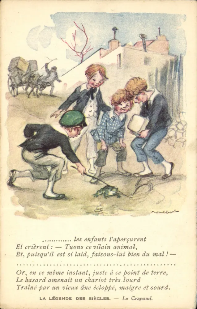 Die Kinder bemerkten — Die Legende der Jahrhunderte — Der Frosch. — Rollen - Vorderseite