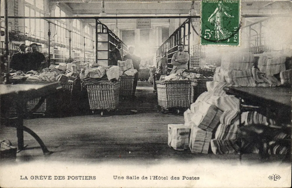 Die Poststreik — Ein Zimmer im Postamt — Verleger ELD - Vorderseite
