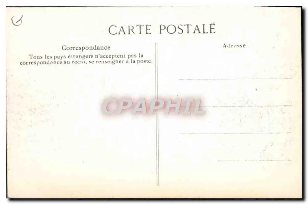 Innenansicht des Postamts — Streik der Postbeamten — Verlag ELD, n°3 - Rückseite