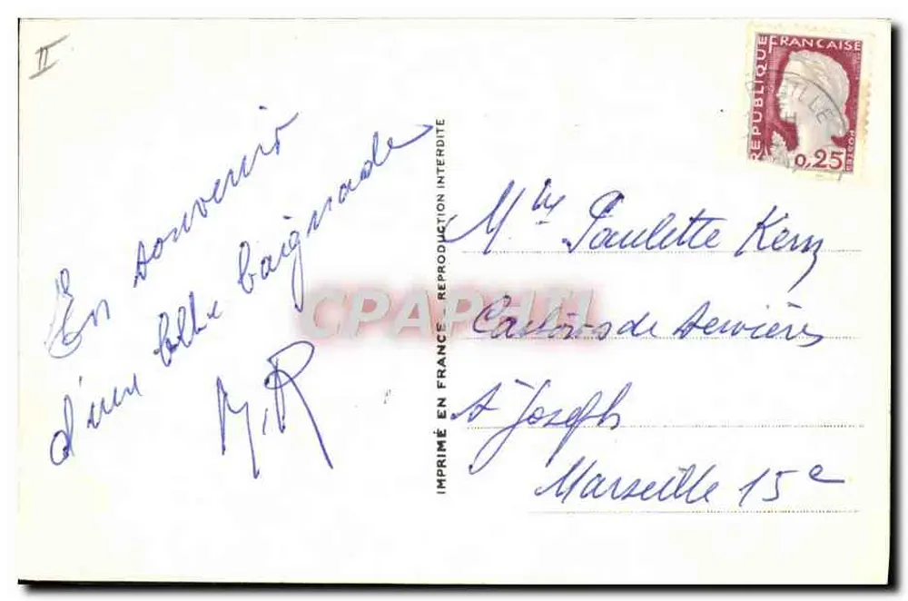 Mulher em maiô — a lua pescando seu maiô — N. 18 — editor não visível - Verso