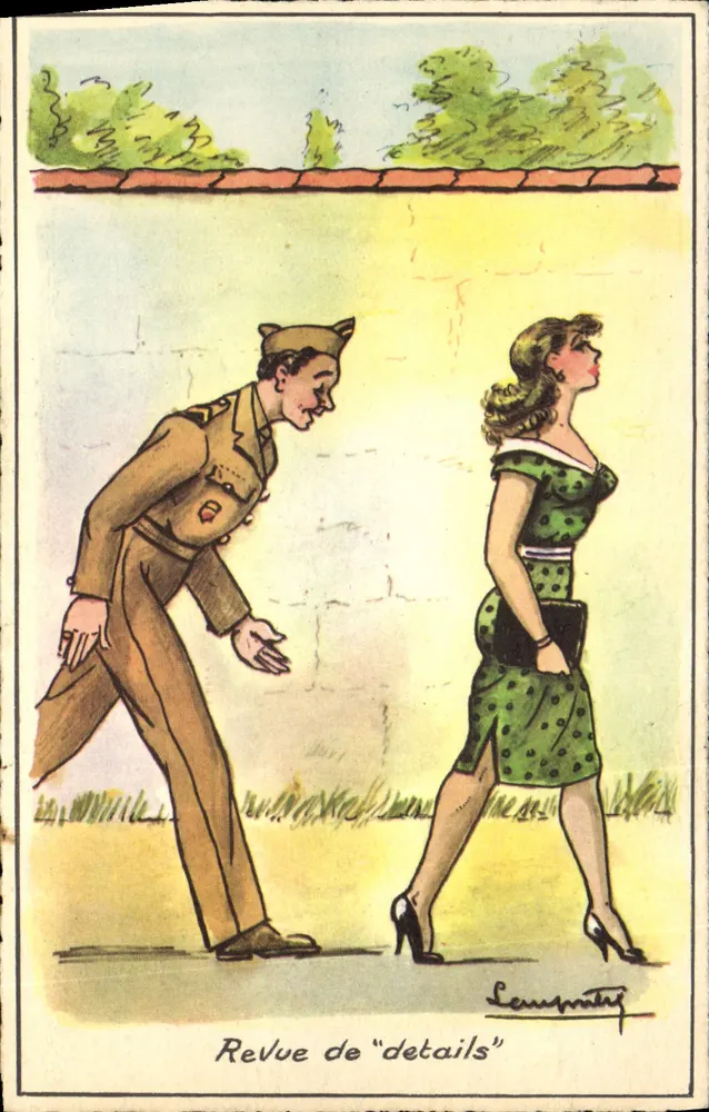 Soldat und Frau — Zeitschrift von "details" — Lecompte — Serie Nr. 65 - Vorderseite