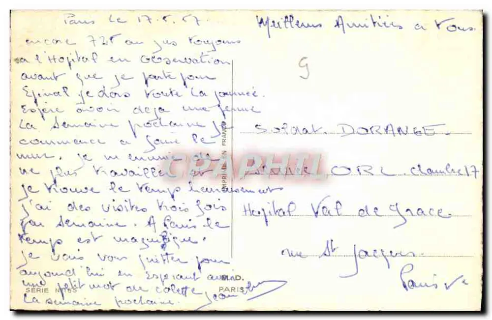 Soldat und Frau — Zeitschrift von "details" — Lecompte — Serie Nr. 65 - Rückseite