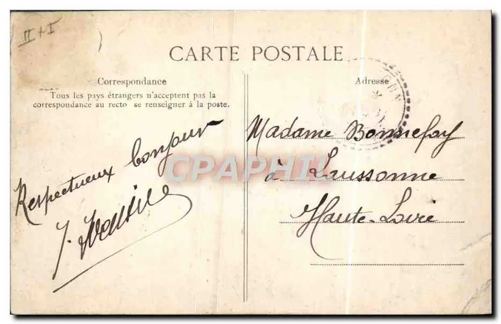 Camp de La Courtine — Allgemeiner Blick — Édition ELD, n° 3222 - Rückseite