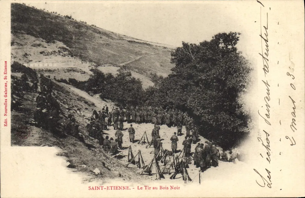SAINT-ETIENNE. - Schießen am Bois Noir — Verlag Nouvelles Galeries, Saint-Etienne - Vorderseite