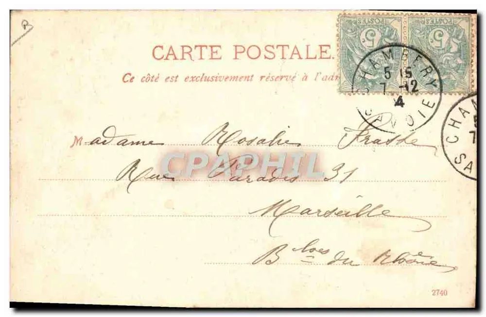 Vale de Brides-les-Bains — Trajes antigos e modernos — Foto Flament, Amiens - Verso