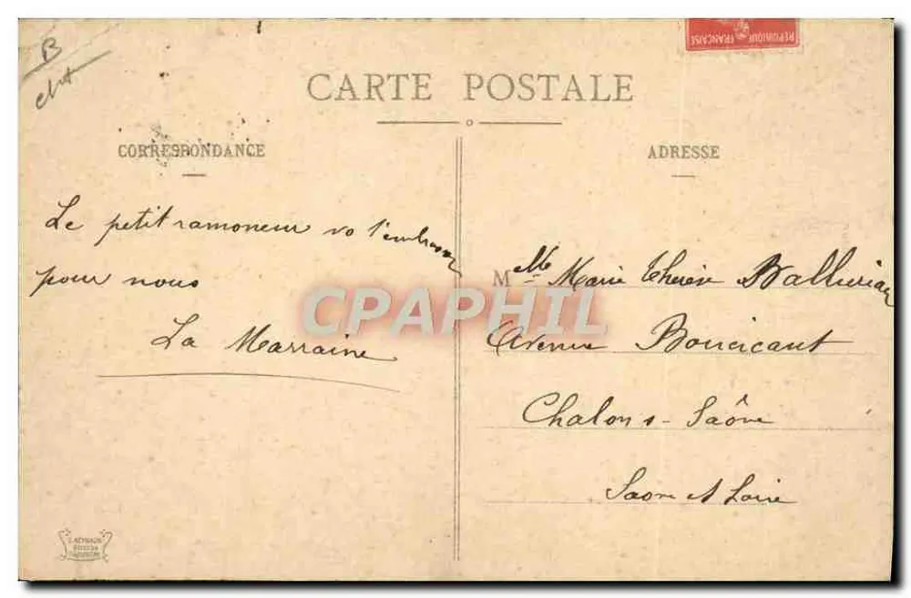 O Pequeno Limpeza de Chaminés — Série 59 — Editor L'ATELIER ÉDITION - Verso