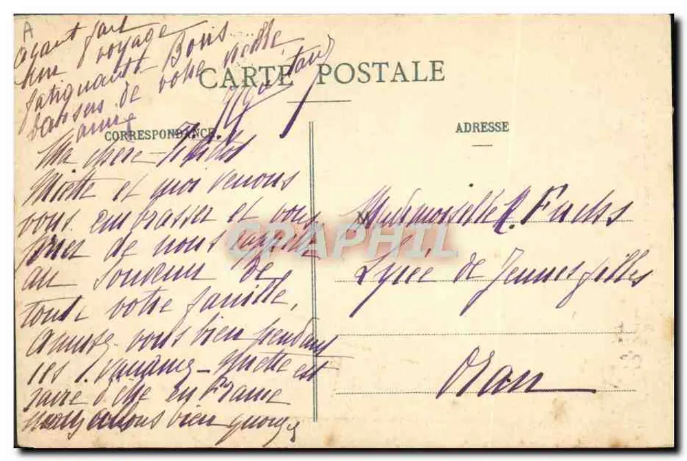 Savoie - Ramoneiro no Tramway - Coll. L. Grimal, Chambéry - Verso