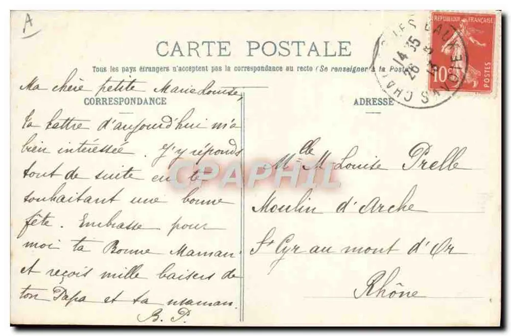 Savoyardische Kleidung (Umgebung von AIX-LES-BAINS) — E. REYNAUD VERLEGER CHAMBERY, Nr. 34 - Rückseite