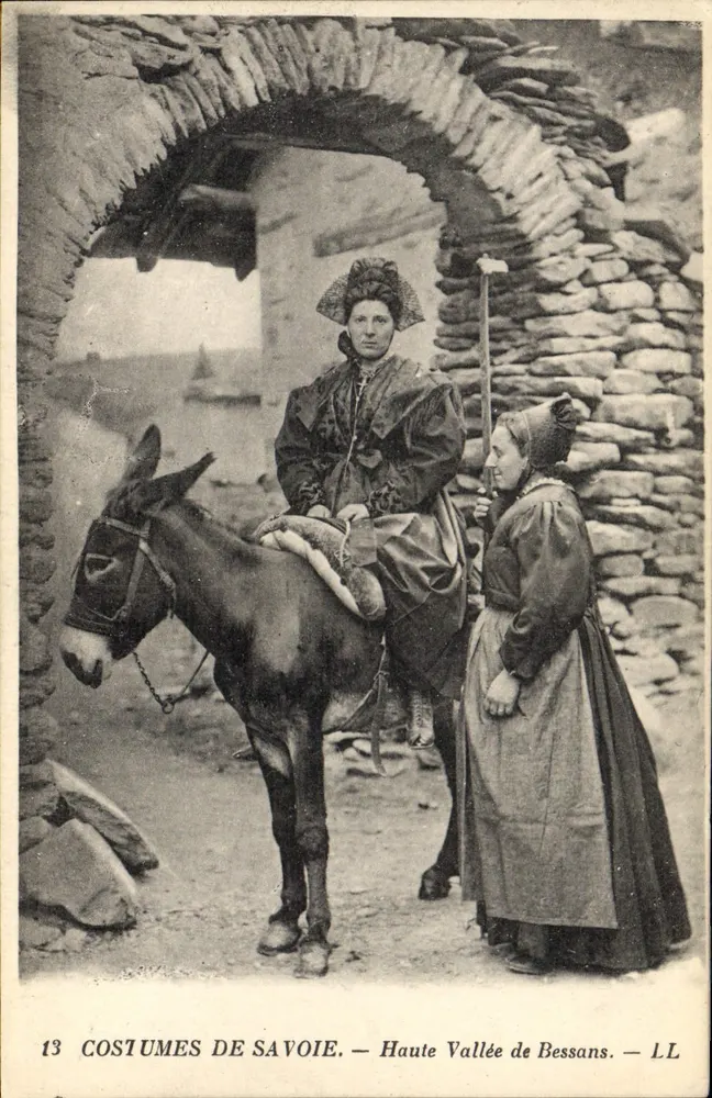 Kleidung der Savoyen — Hochtal von Bessans — LL - Vorderseite